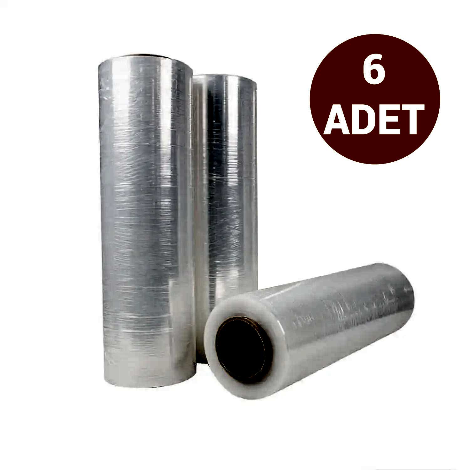Palet Streç Film 50 cm x 300 M 17 Mikron 6 Adet 